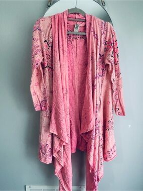 Magnolia Pearl Stargazer Karesa Bandana Cardigan - Azalea